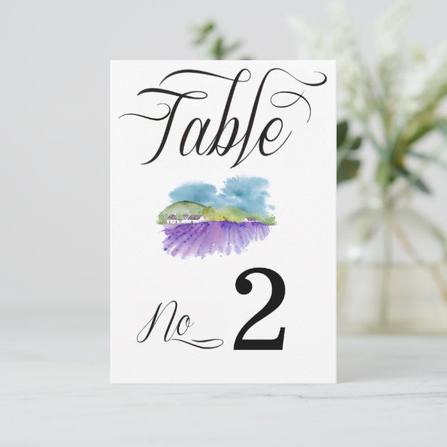 Numéros de table de mariage de vignoble toscan (Debout devant)