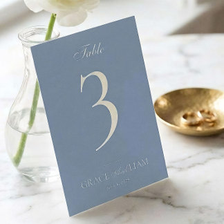 Numéros de table de mariage Élégance Moderne de Bo