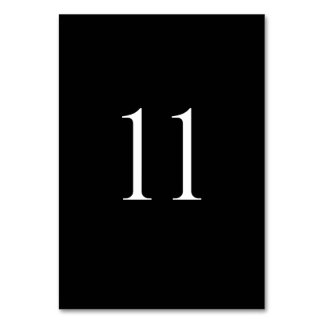 Numéros de table de mariage modernes (1–20)