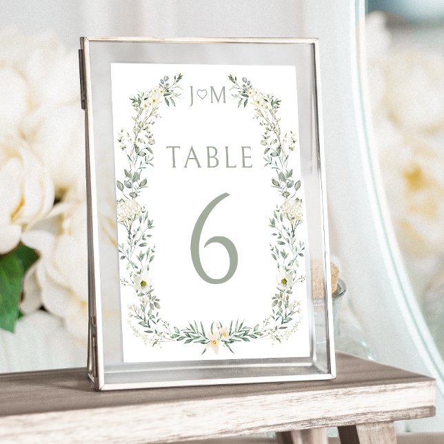 Numéros de table de mariage rustique eucalyptus ja (Créateur téléchargé)