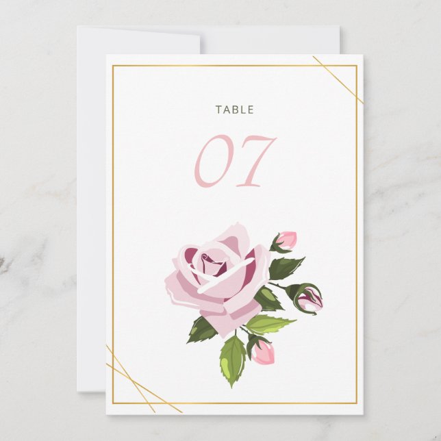 Numéros de table de mariage Table de mariage et pl (Devant)