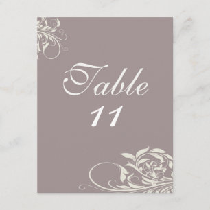 Numéros de table de mariage Vintage Swirl