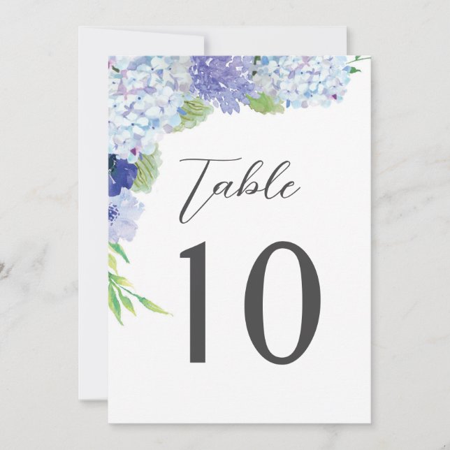 Numéros de table de réception de mariage aux horte (Devant)