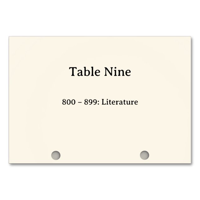 Numéros de table du catalogue de cartes du système (Devant)