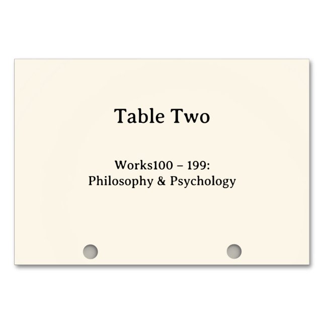 Numéros de table du catalogue de cartes du système (Devant)