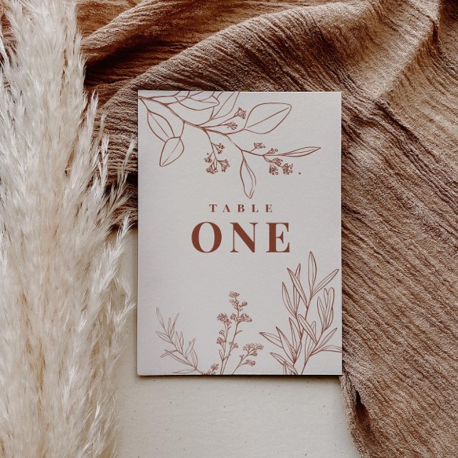 Numéros de table floraux Boho (Créateur téléchargé)