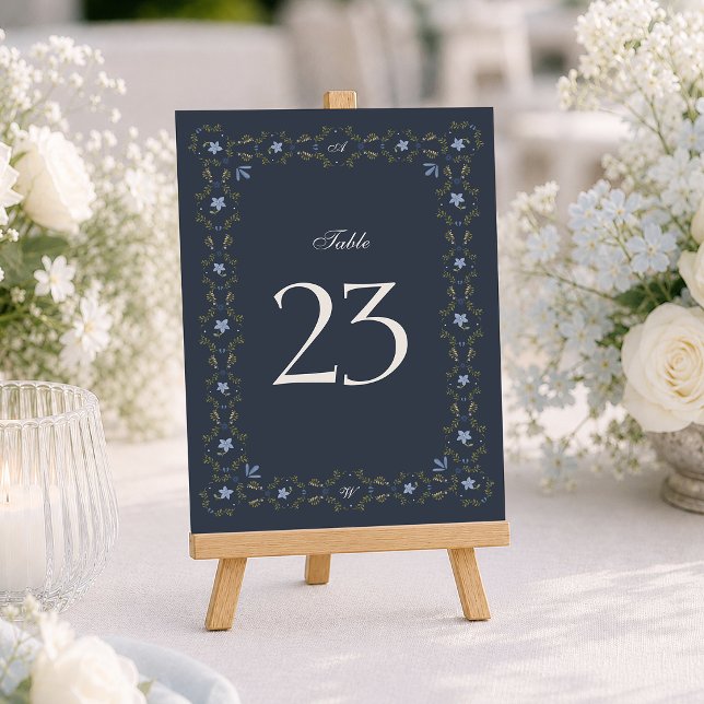 Numéros de table Folk Dusty Blue 1–29 (Créateur téléchargé)