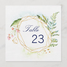 Numéros de table Geo Envy