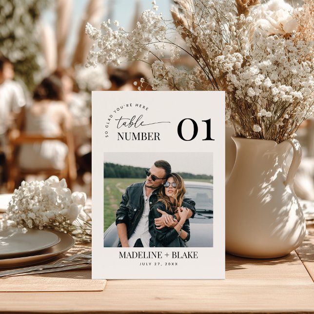 Numéros de table MADDIE avec photo (Créateur téléchargé)