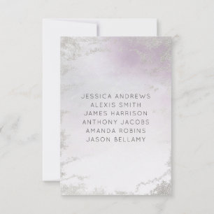 Numéros de table Ombre Lavender Purple Silver Mari