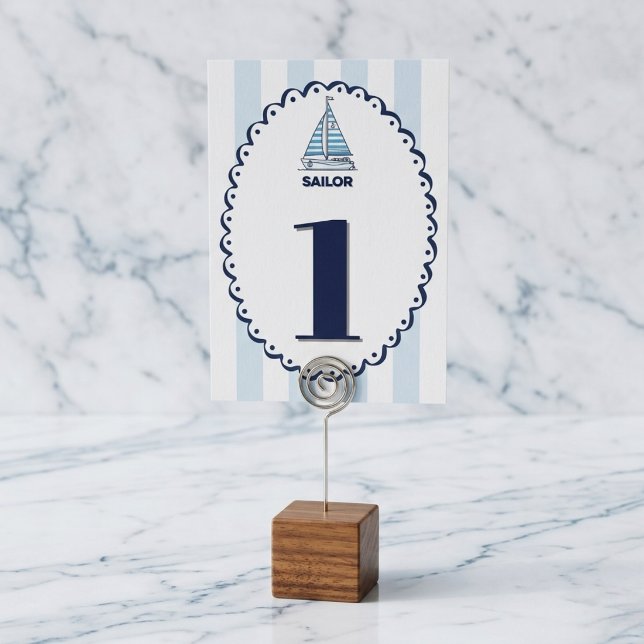 Numéros de table personnalisables Cabana Sails (Smooth sailing for seating arrangements.)