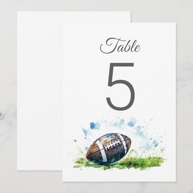 Numéros de table pour Baby Shower sur le thème du  (Devant / Derrière)