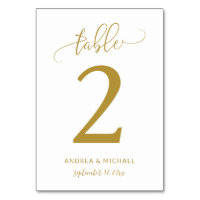 Numéros de table pour mariage | Script de rebond (
