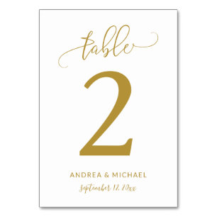 Numéros de table pour mariage   Script de rebond (