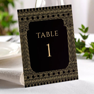 Numéros de table pour soirée la Grèce antique élég