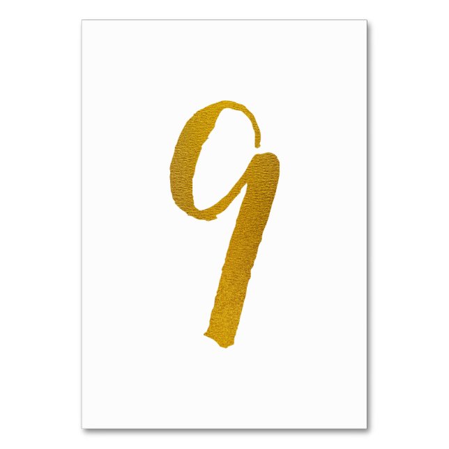 Numéros de table - Typographie de script brosse dé (Par défaut)