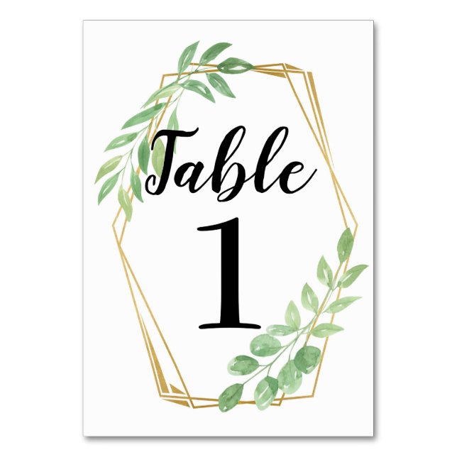 Numéros de tableau Cartes Feuilles Mariage Gold Fr (Par défaut)