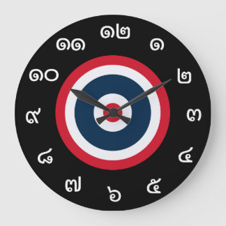 Numéros thaïlandais personnalisables horloge du dr