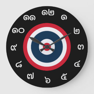 Numéros thaïlandais personnalisables horloge du dr