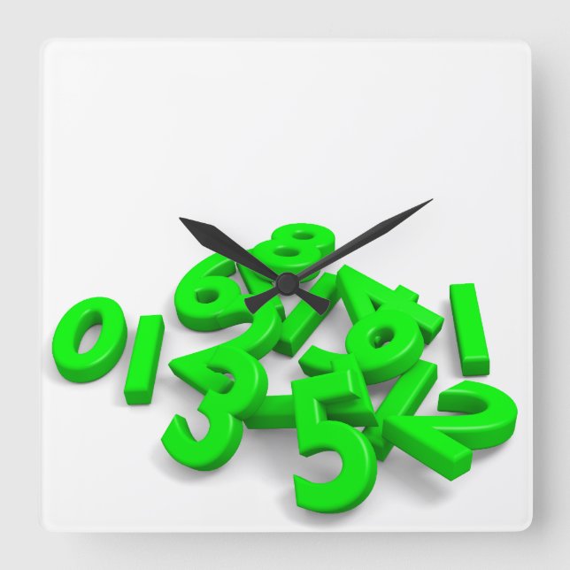 Numéros tombés Horloge murale (Recto)