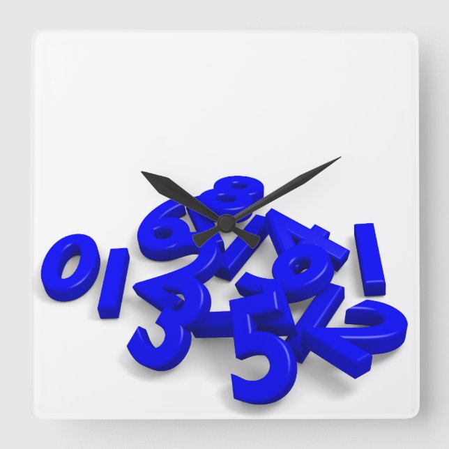 Numéros tombés Horloge murale (Recto)