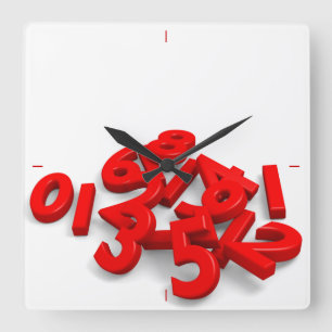 Numéros tombés Horloge murale