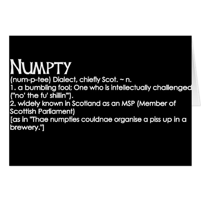 Numpty (Devant horizontal)