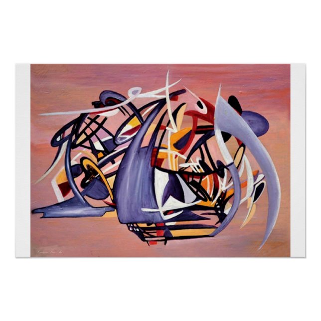 "Nun Desiring the Artist", affiche brillante (Devant)