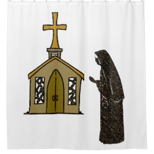 Nun rideau de douche (Devant)
