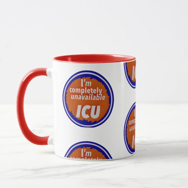Nurse Humor Print Novelty: I C U mug (Gauche)
