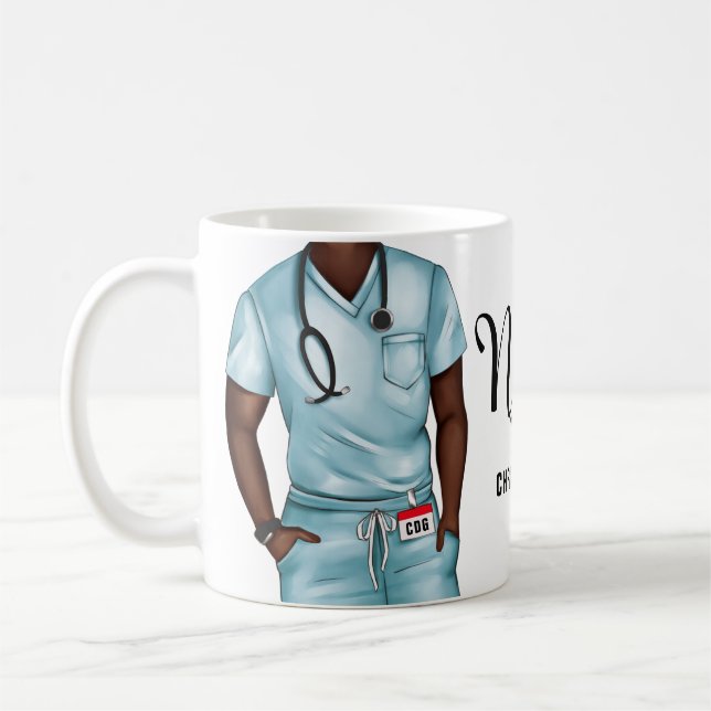 Nurse Life Personnalisée Café Mug (Gauche)
