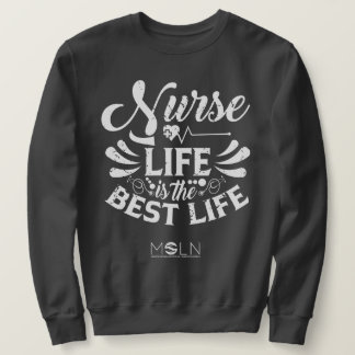 Nurse Life Sweatshirt de couleur foncée