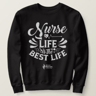 Nurse Life Sweatshirt de couleur foncée