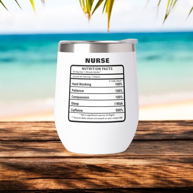 Nurse Nutrition Facts Drôle (Créateur téléchargé)