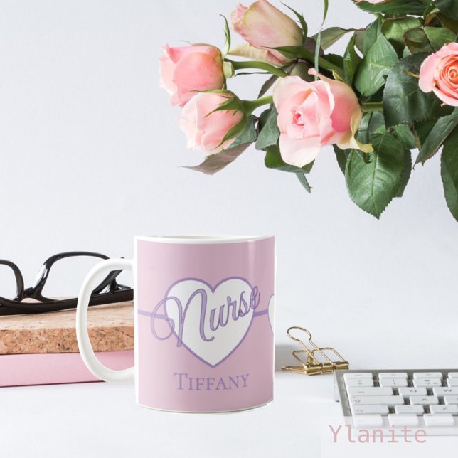 Nurse Pink and Purple coffee mug (Créateur téléchargé)