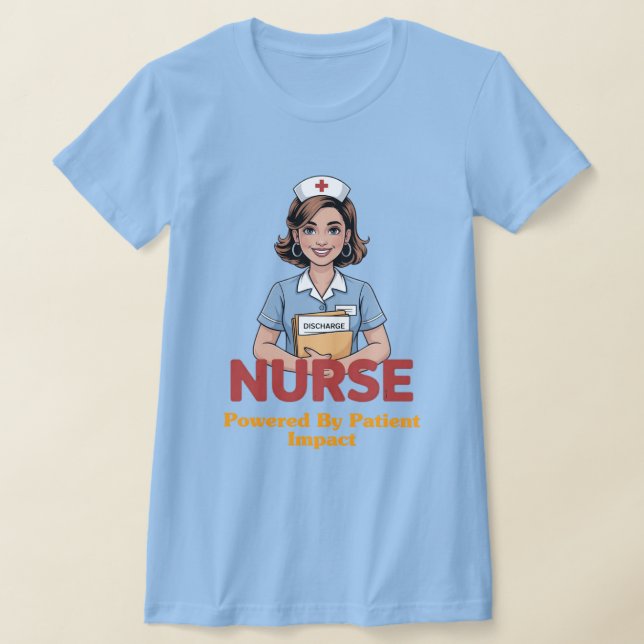 Nurse Powered by Coffee T-shirt (Poser)
