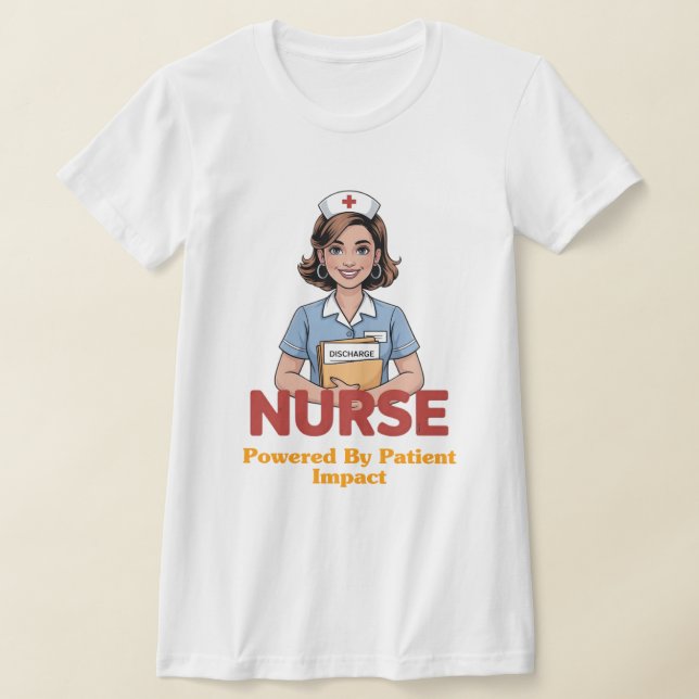 Nurse Powered by Coffee T-shirt (Poser)