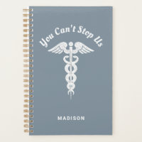 Nurse RN Blue Blanc Médicale Caduceus Personnalisé