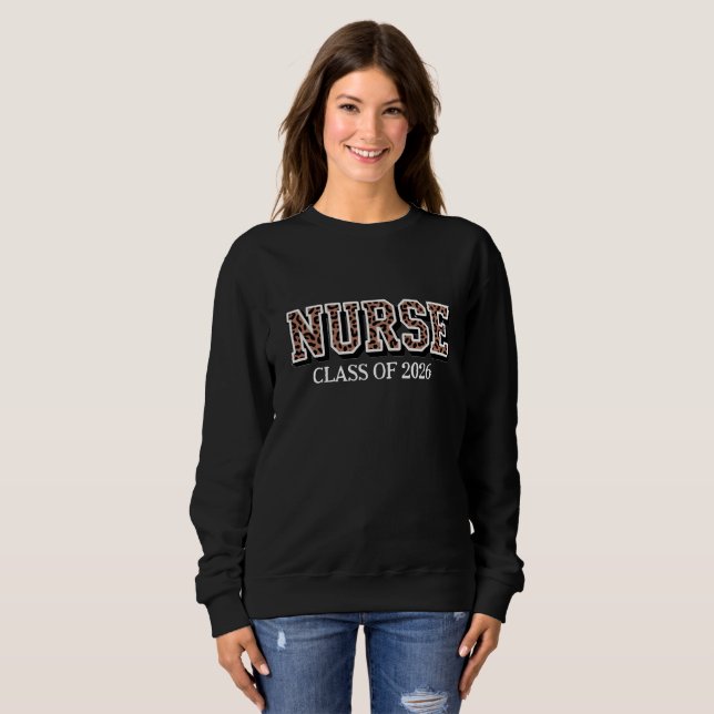 Nurse wte custom sweatshirt féminine (Devant entier)