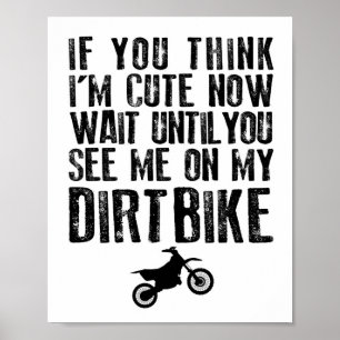 Nurserie de bébé Dirtbike MX Impression pour tout-