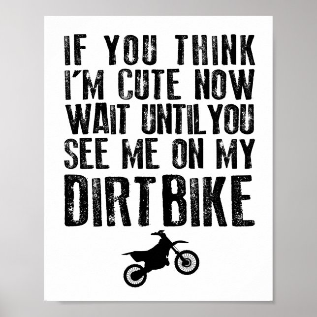 Nurserie de bébé Dirtbike MX Impression pour tout- (Devant)