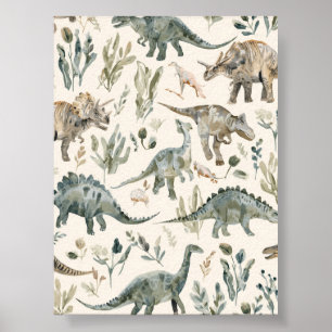 Nurserie   Décoration murale dinosaure   Affiche i