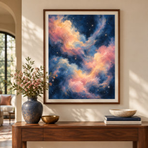 Nurserie Stellaire en Impression d'Art Pastel