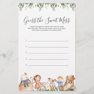 Nursery Rhymes Baby shower Devine The Sweet Mess