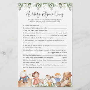 Nursery Rhymes Baby shower Nursery Rhyme Jeu