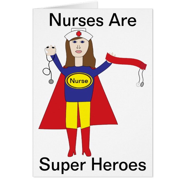 Nurses Super Heroes (Brunette) (Devant)