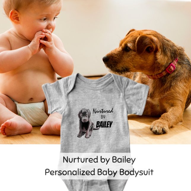 Nurtri par Bailey (pour garçon ou fille) Body bébé (Personalized Baby Clothing)