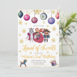 Nutcracker Anniversaire Fête Invitation