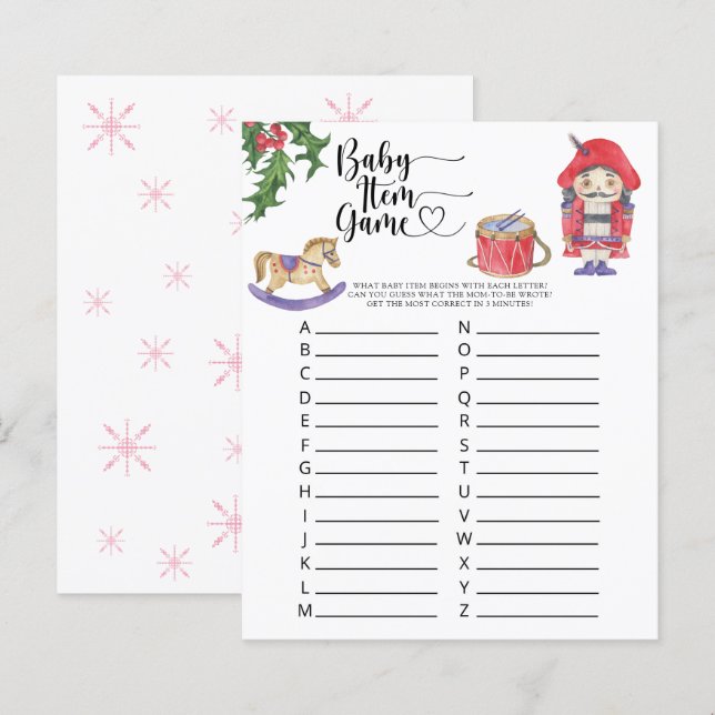 Nutcracker - Baby Item Game (Devant / Derrière)