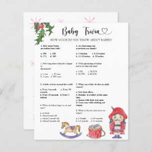 Nutcracker - Baby Trivia Jeu Baby shower